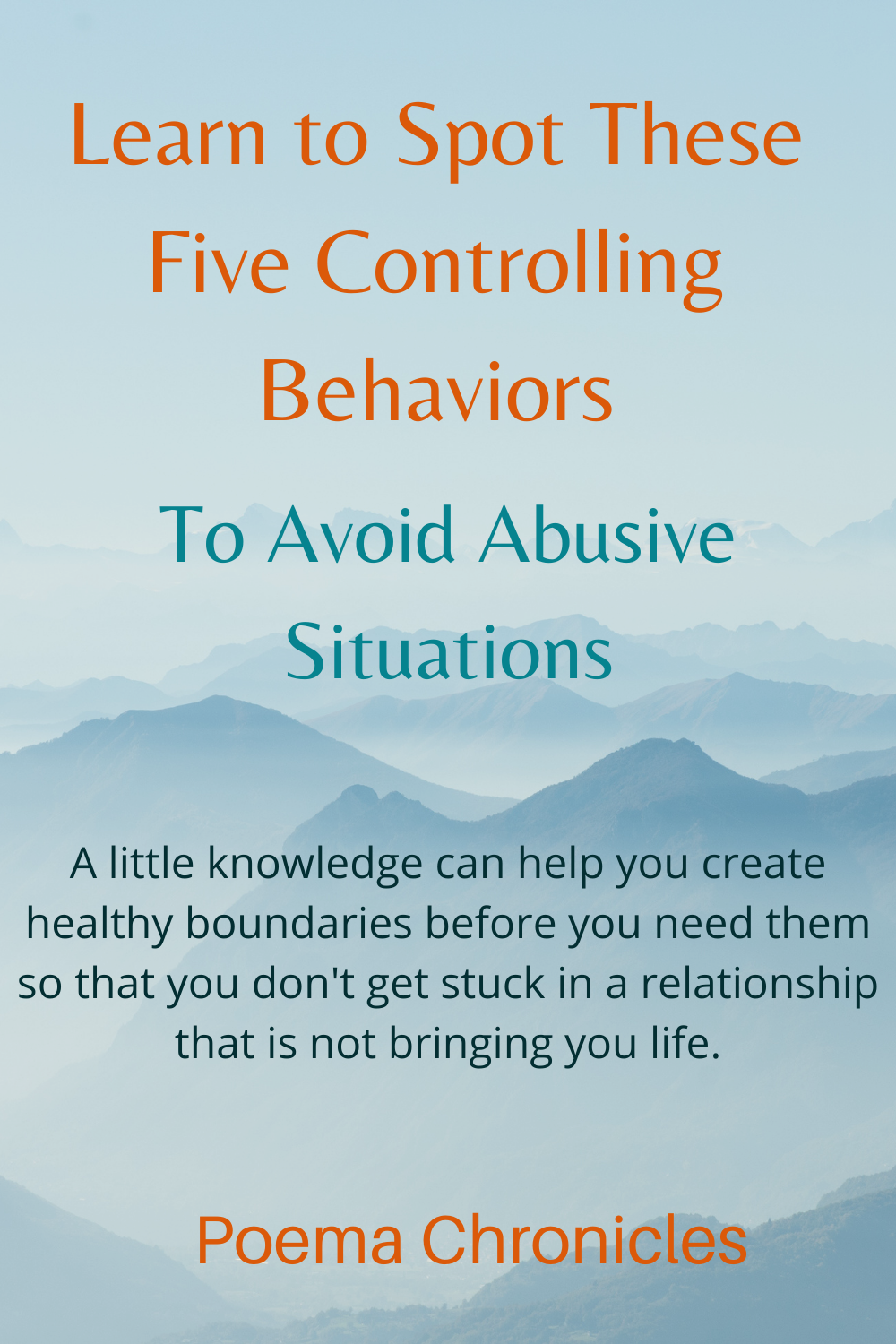 Five Controlling Behaviors You Should Learn To Spot - Poema Chronicles